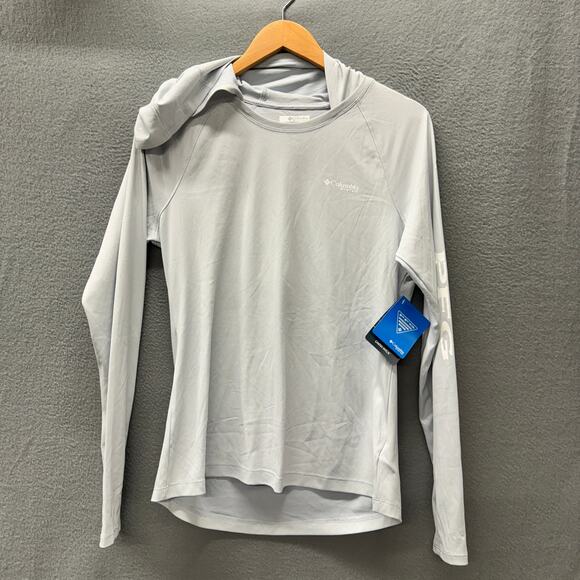 Columbia PFG Hoodie Womens Small Gray Tidal Deflector UPF 50+ Omni Shade NEW - Picture 1 of 9
